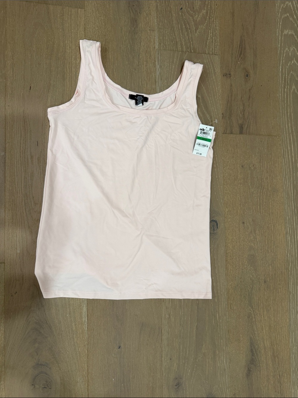 Alfani Light Pink Scoop Neck Tank Top